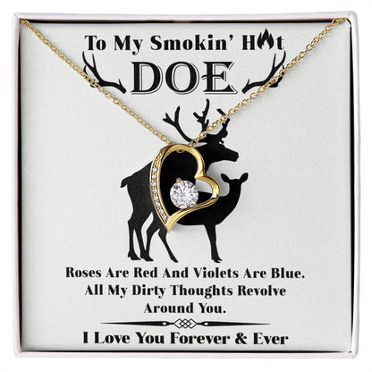 Wife - Roses Are Red Forever Love Necklace Forever Love Necklace