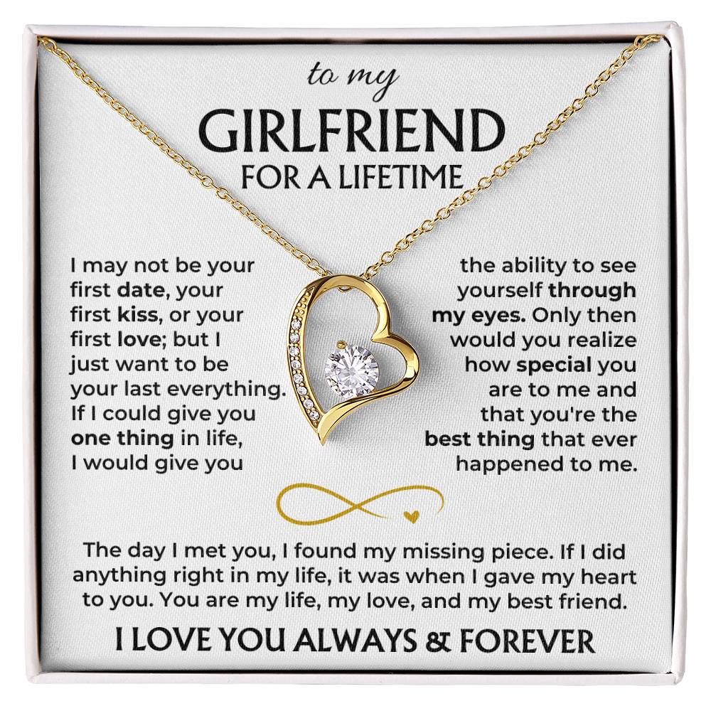 To My Girlfriend - Forever Love Gift Set - Ss577V2 Forever Love Necklace