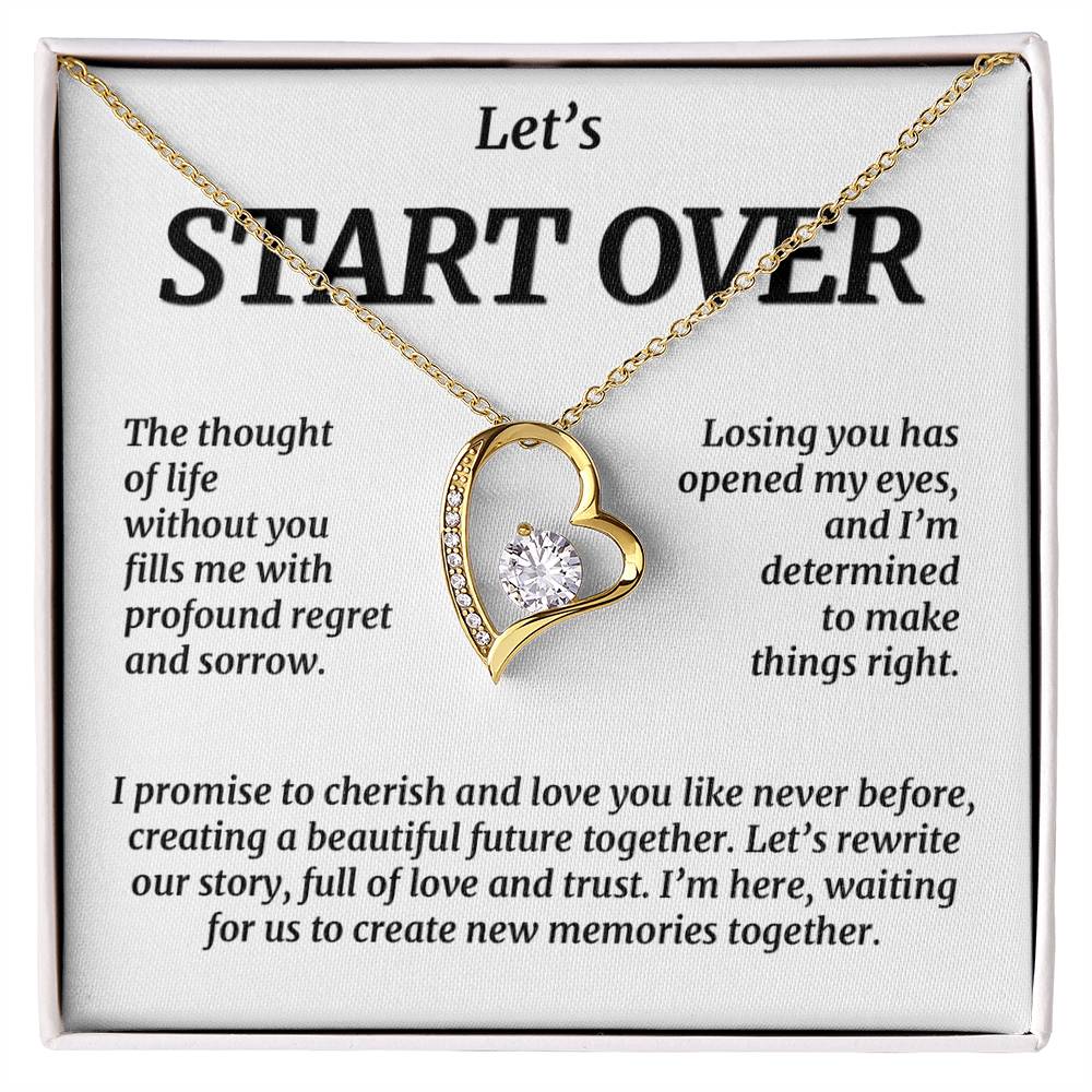 Let'S Start Over, Forever Love Necklace Forever Love Necklace