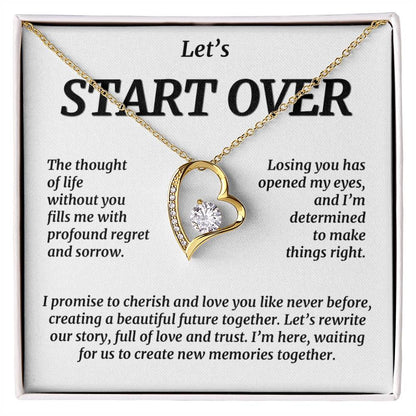 Let'S Start Over, Forever Love Necklace Forever Love Necklace