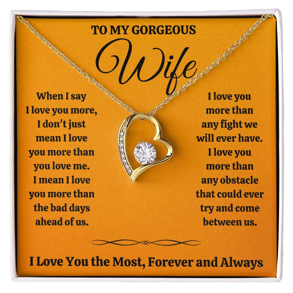 Wife Most Forever Love Necklace