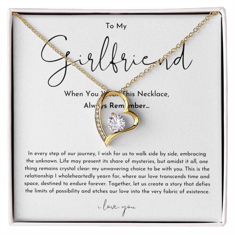 To My Girlfriend Always Remember Forever Love Necklace