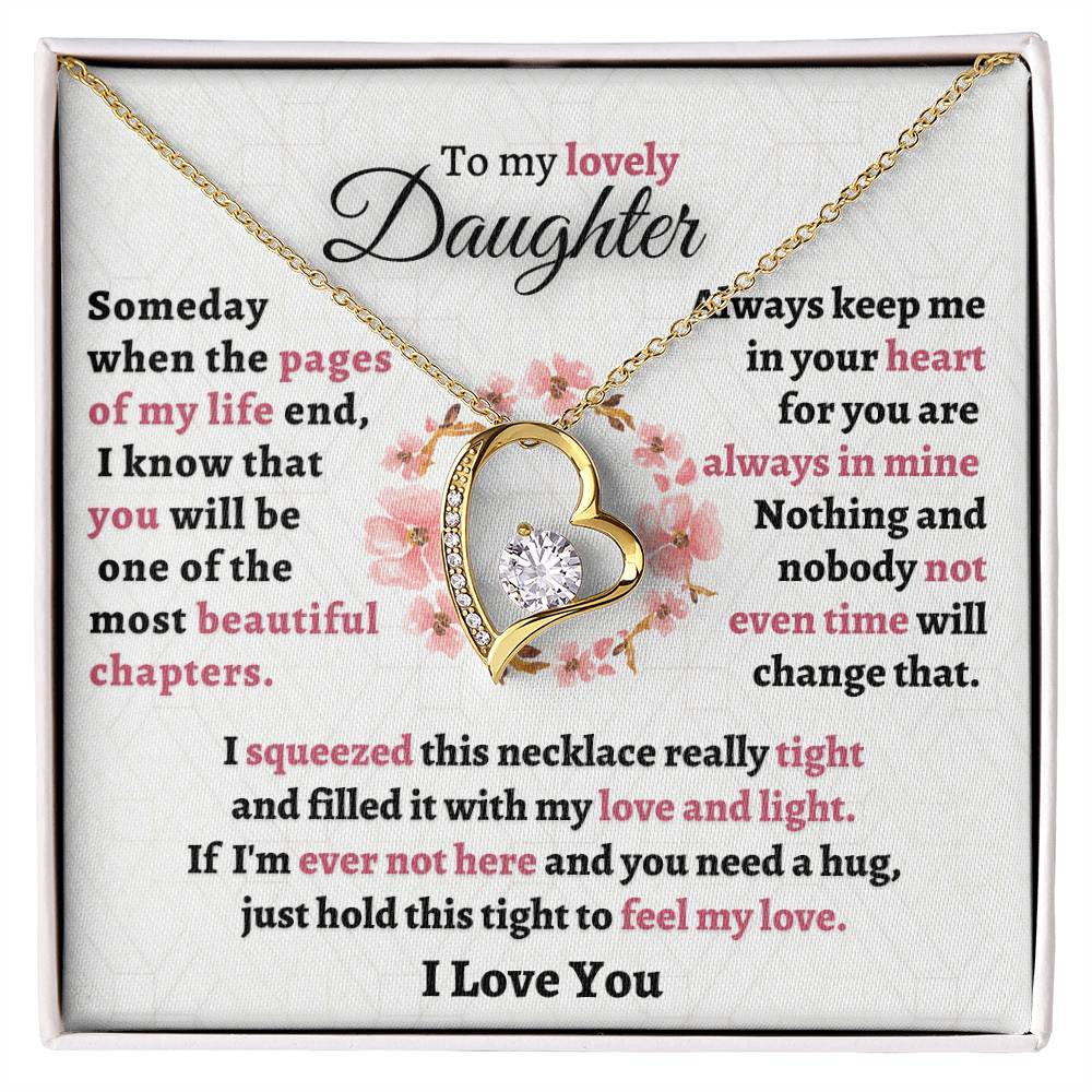 Gift For Daughter - Feel My Love Forever Love Necklace