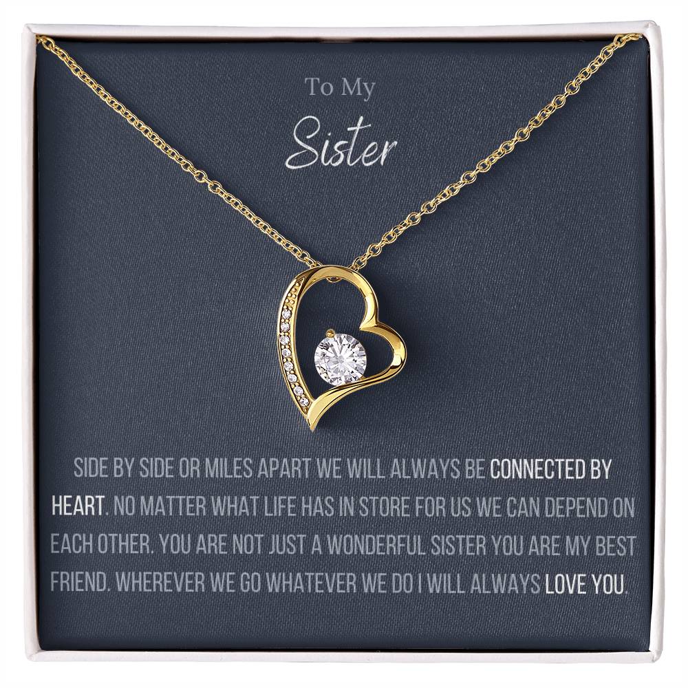 The Forever Love Necklace To My Sister Forever Love Necklace