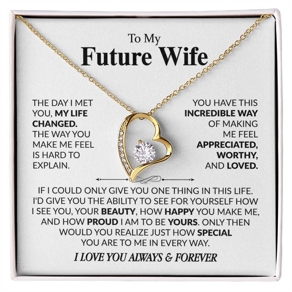 To My Future Wife Forever Love Necklace