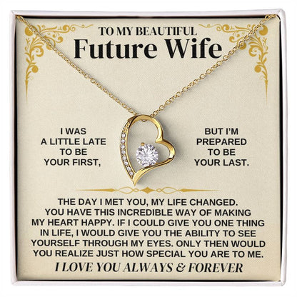To My Future Wife - Forever Love Necklace Gift Set - Forever Love Necklace