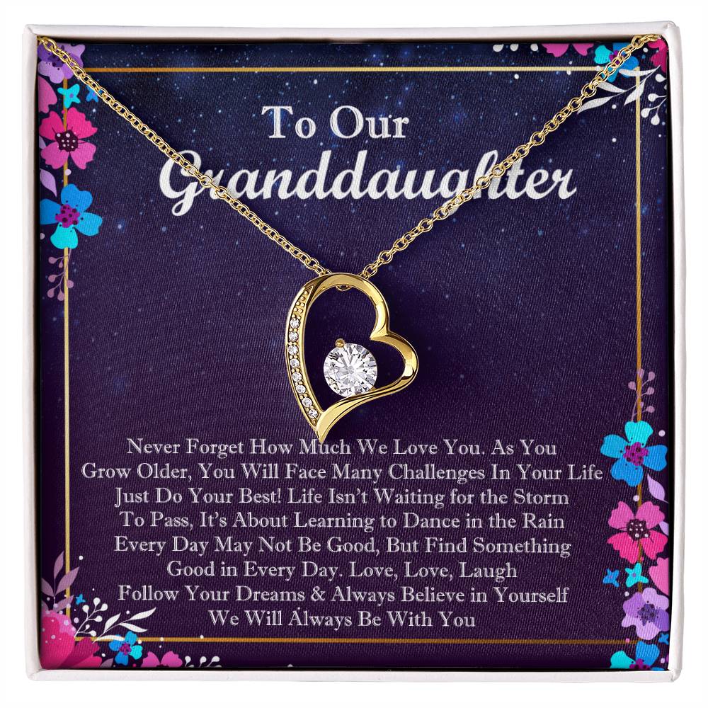 To Our Granddaughter Forever Love Forever Love Necklace