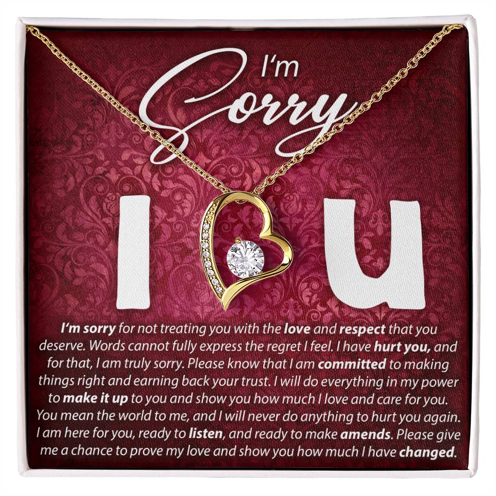 I'M Sorry, I Love You - Forever Love Necklace Forever Love Necklace