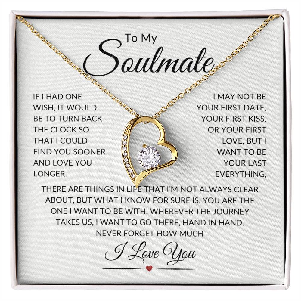 Soulmate Last Everything W  Forever Love Necklace ?? Forever Love Necklace