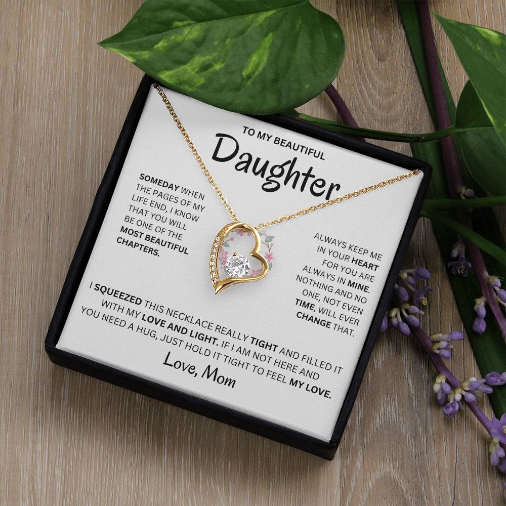 Always Keep Me In Your Heart - Necklace For Daughter Forever Love Necklace