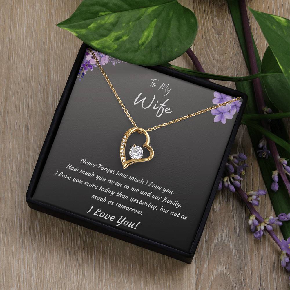 Brillanceaura Forever Love Necklace For Women Birthday Valentines Day Anniversary Mothers Day Gifts For Wife Jewelry Forever Love Necklace