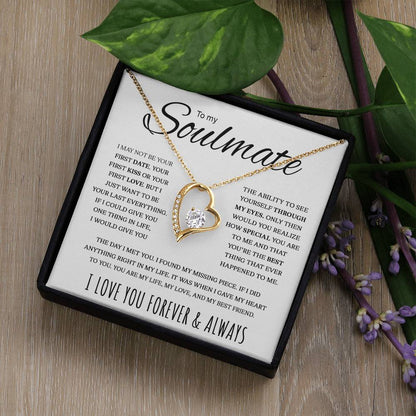 To My Soulmate  My Life My Love My Best Friend  Forever Love Necklace Forever Love Necklace