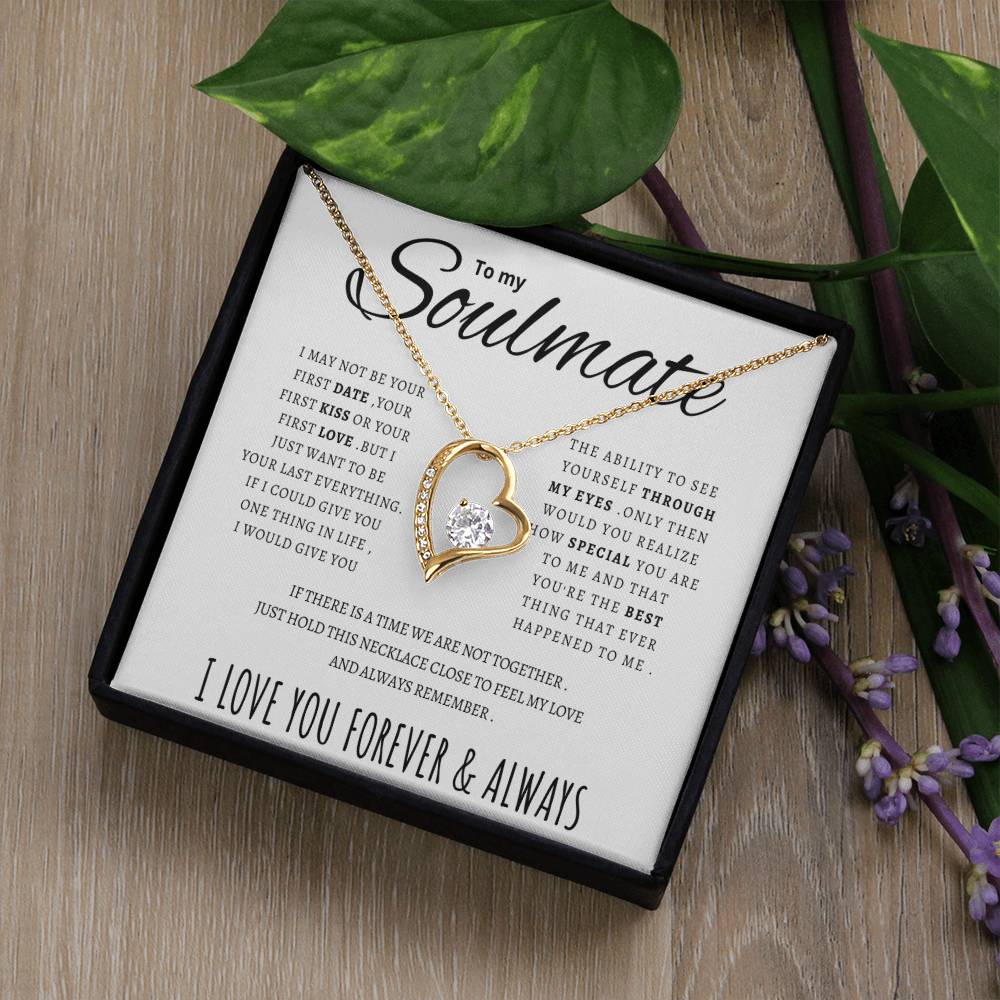 To My Soulmate  Forever Love Necklace Forever Love Necklace