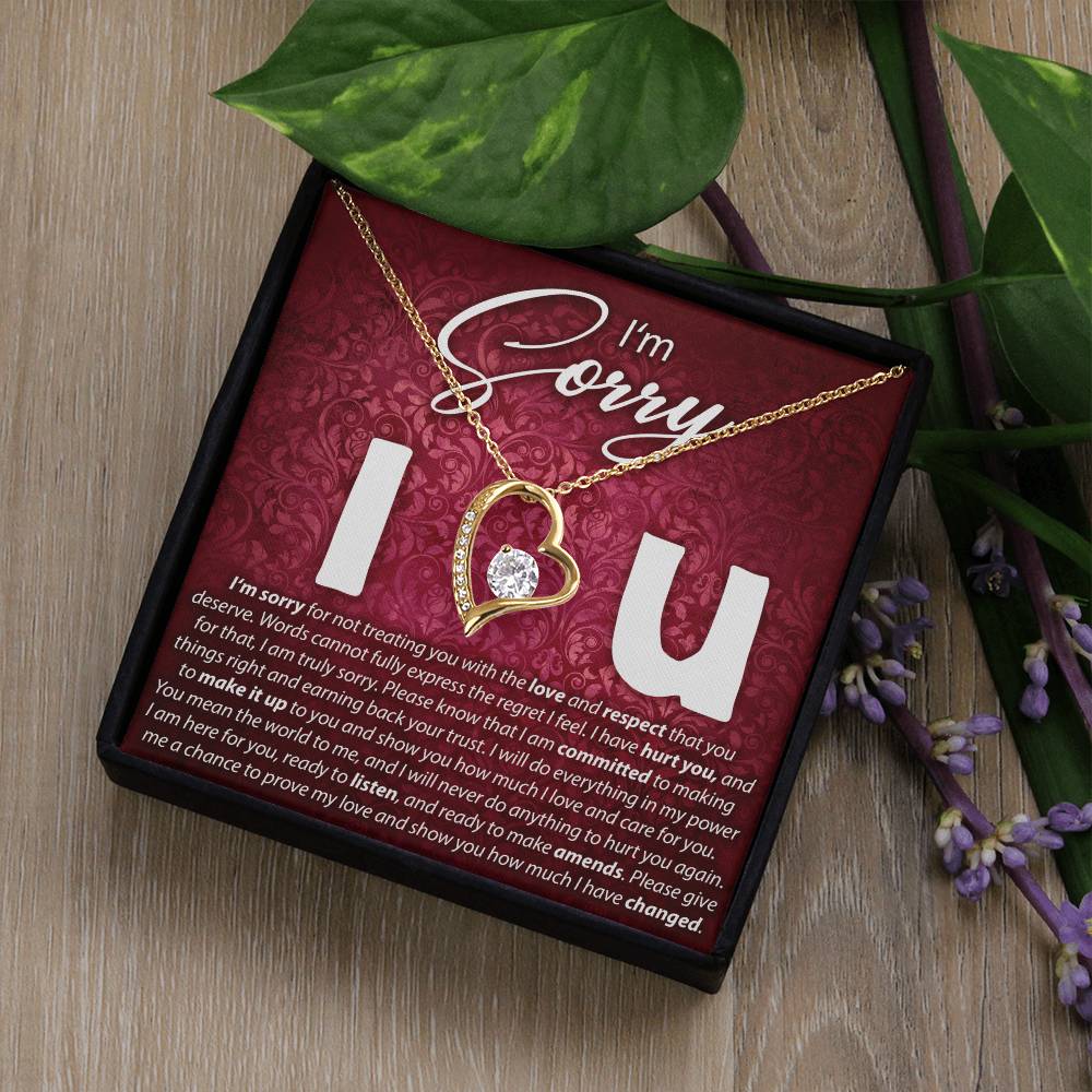 I'M Sorry, I Love You - Forever Love Necklace Forever Love Necklace