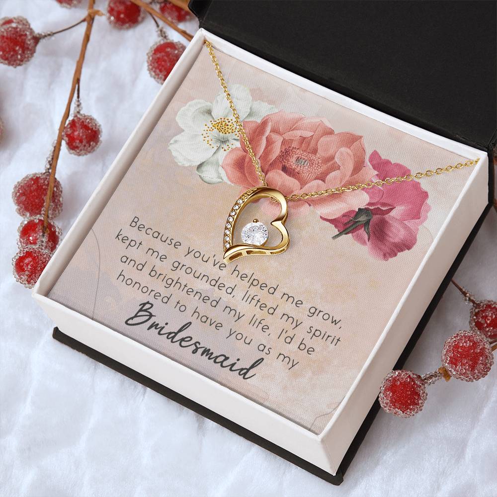Unique Bridesmaid Jewelry-Bridesmaid Accessories Jewelry Forever Love Necklace
