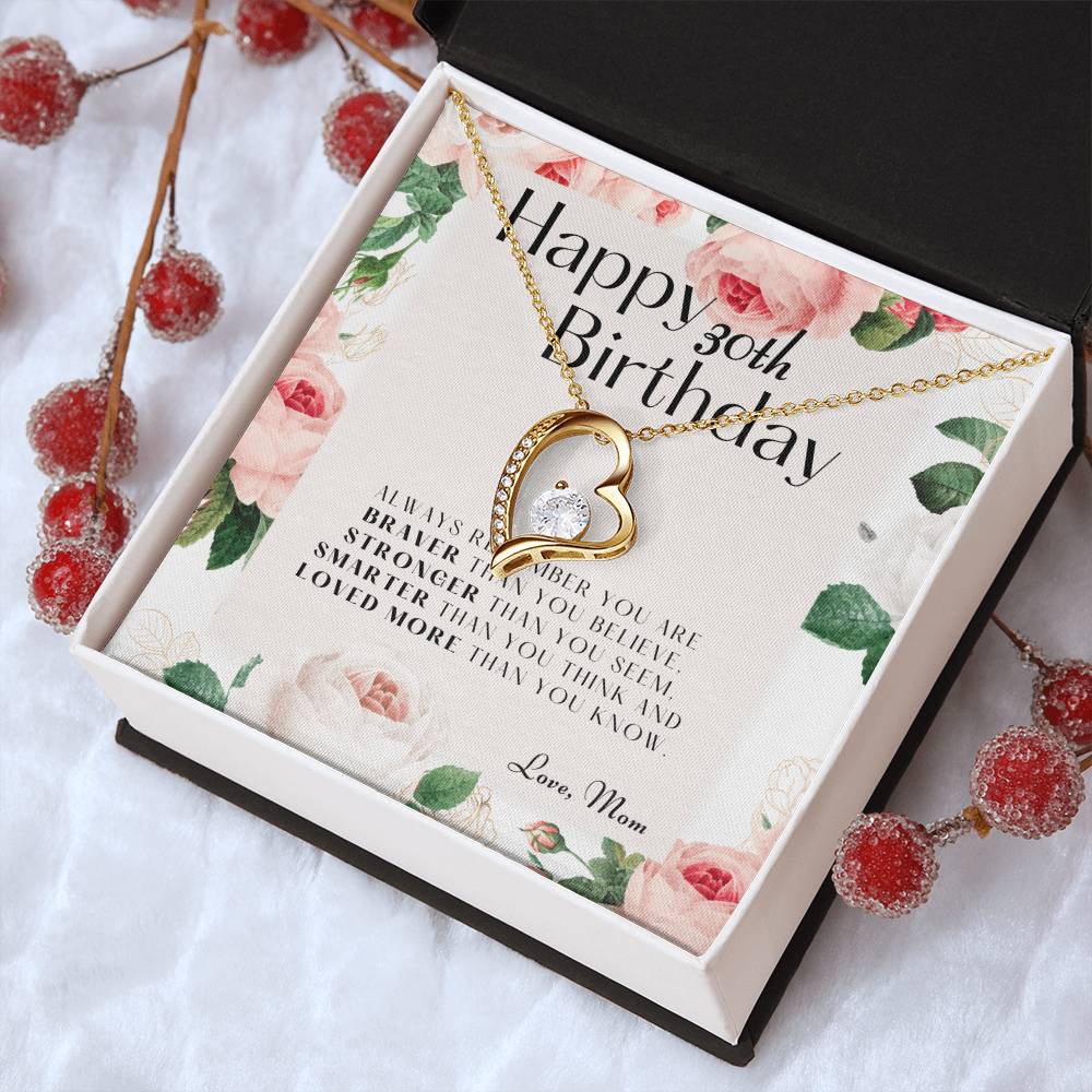 30th Birthday Gifts For Daughter Gift For Daughter From Mom Daughter Mother Necklace Daughter Gift From Mommy 1 Forever Love Necklace