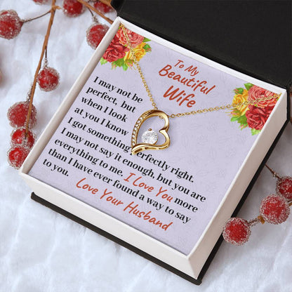 To My Beautiful Wife You Are Everything To Me Necklace 1