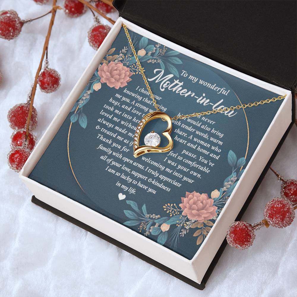 To My Wonderful Mother In Law Forever Love Necklace