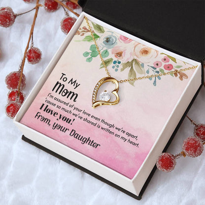 To My Mom Forever Love Necklace Mother Necklace Gift For Mother Xmas Christmas Customize Gift To My Mom Forever Love Necklace