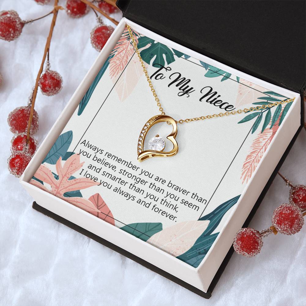 To My Niece Necklace Niece Birthday Gift From Aunt Niece Necklace Gift Niece Gift From Aunt Uncle Aunt Niece Gifts 1 Forever Love Necklace