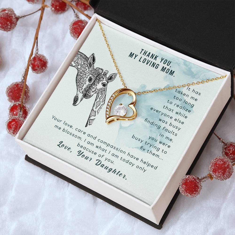 To My Mom Mother Necklace Gift For Mother Xmas Christmas Customize Gift To My Mom 5 1 Forever Love Necklace