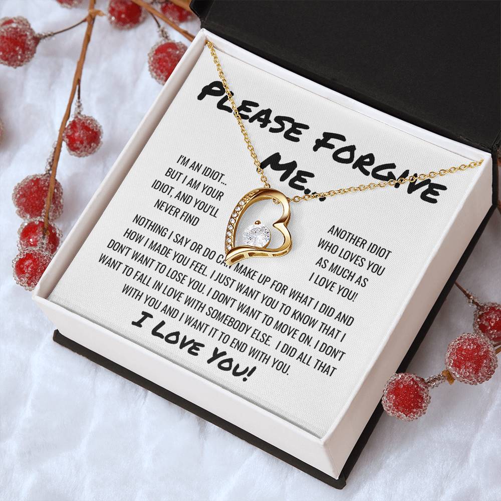 Sorry Forgive Me Apology Necklace 1 Forever Love Necklace
