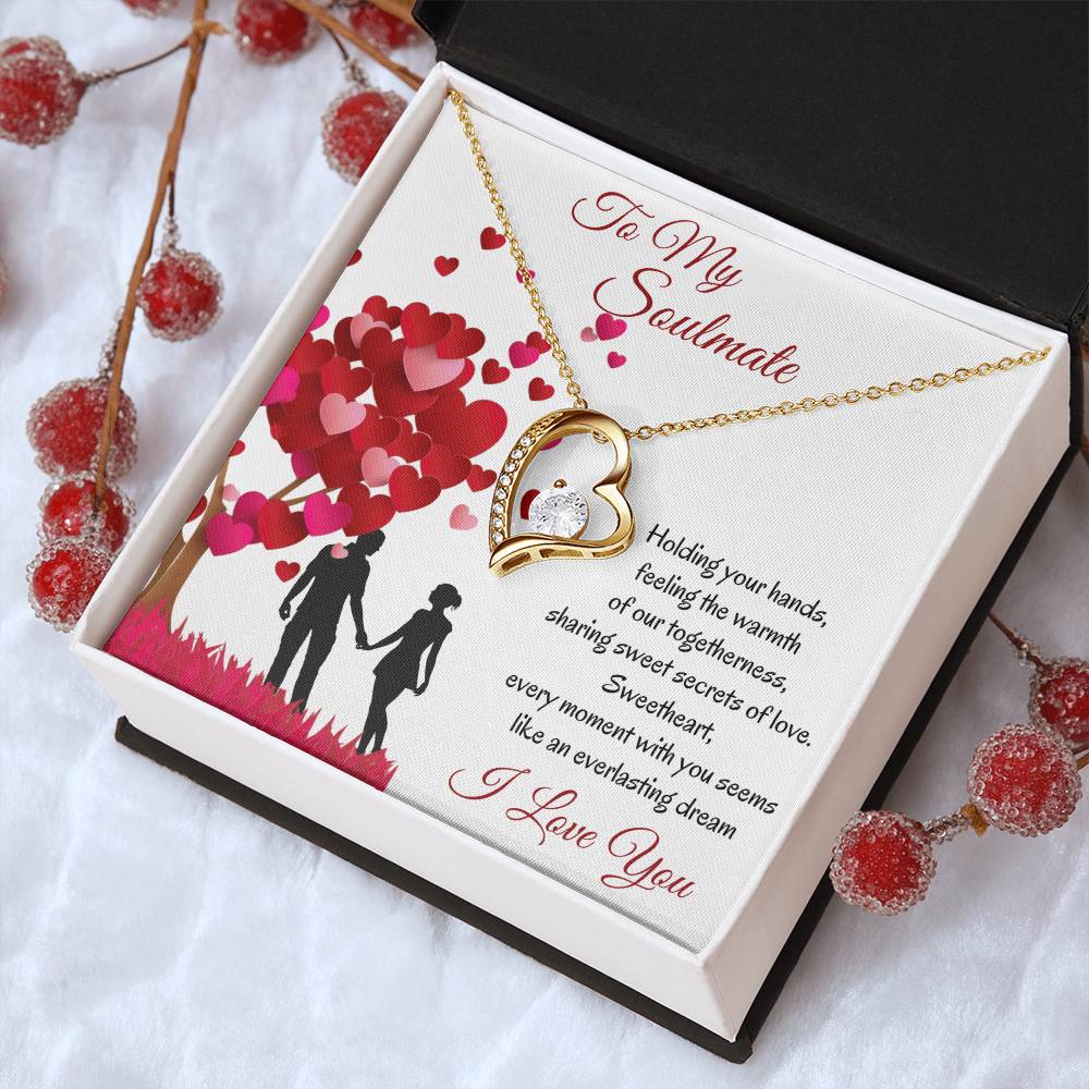 To My Soulmate Valentine's 1 Forever Love Necklace