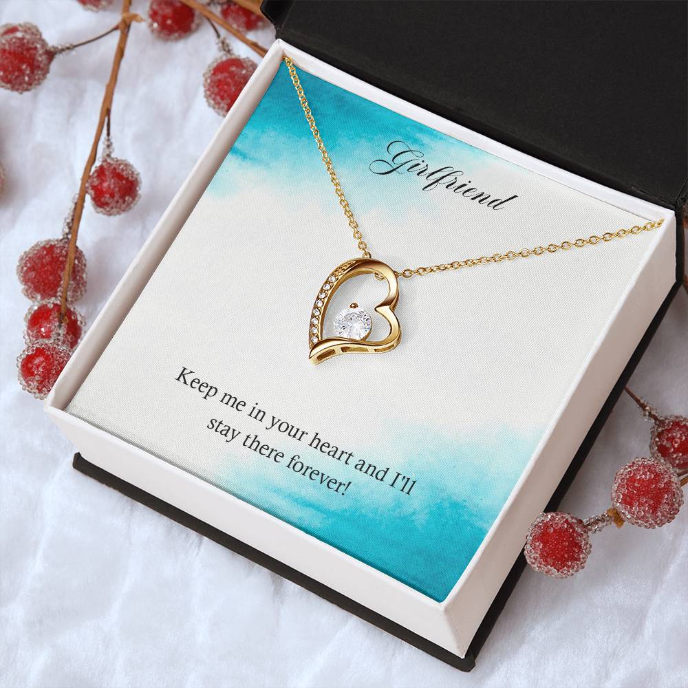 Girlfriend Keep Me In Your Heart And I'll Stay There Forever Forever Love Necklace