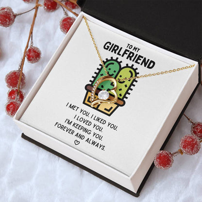 To My Girlfriend I’m Keeping You Necklace 1 Forever Love Necklace