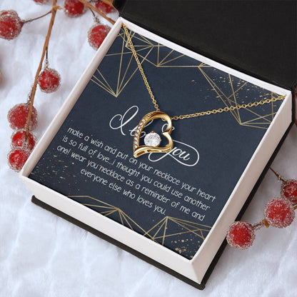 I Love You Necklace To My Girlfriend Necklace Necklace For Future Wife Necklace For Friend Best Friend Necklace Bff Necklace Gift Forever Love Necklace
