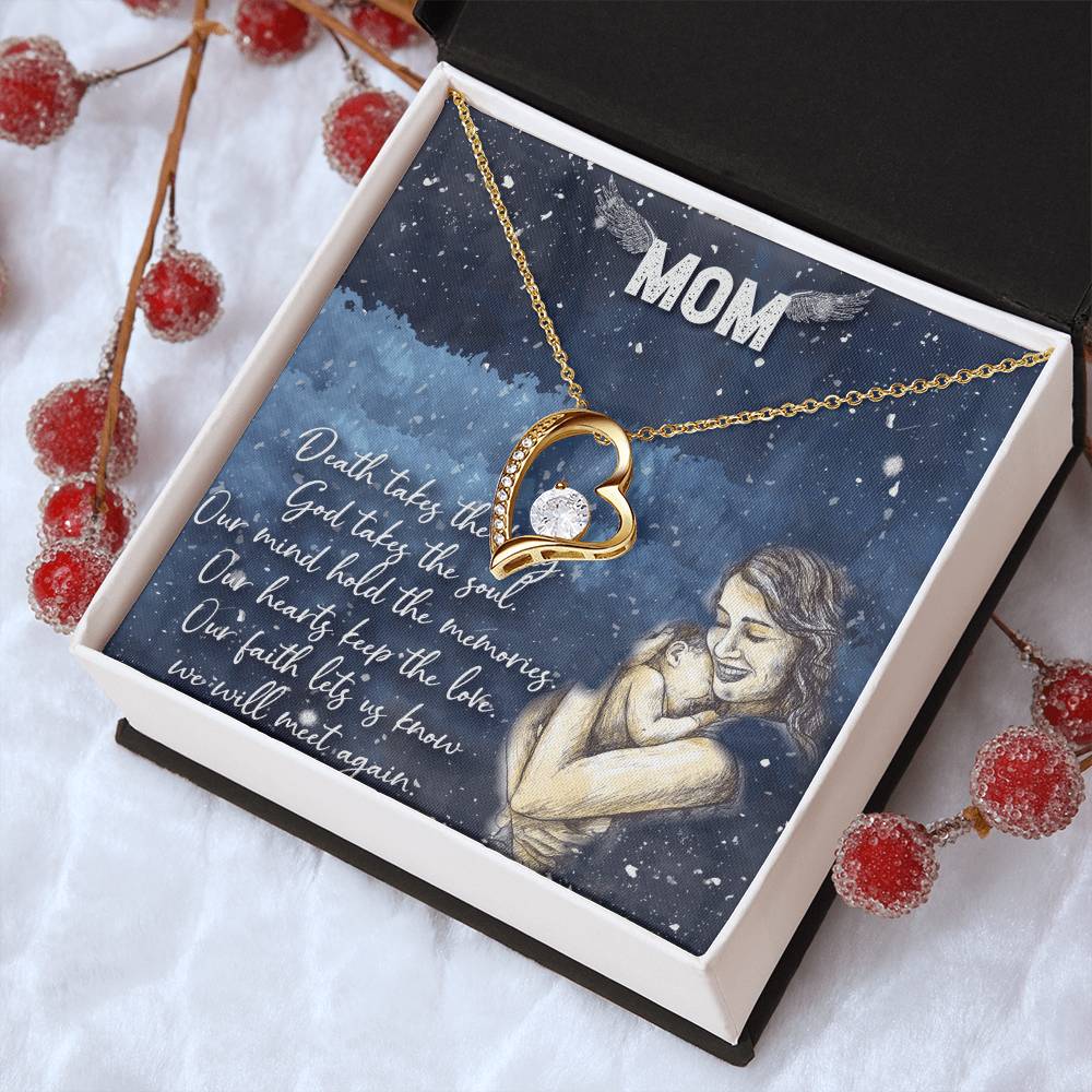 To My Mom Forever Love Necklace Mother Necklace Gift For Mother Xmas Christmas Customize Gift To My Mom 1 Forever Love Necklace