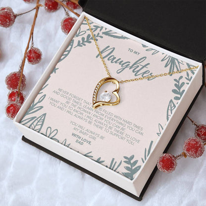 Gift For Daughter From Dad Daughter Father Necklace Daughter Gift From Dad To My Daughter Daughters Birthday Unique Grown Up Daughter Forever Love Necklace