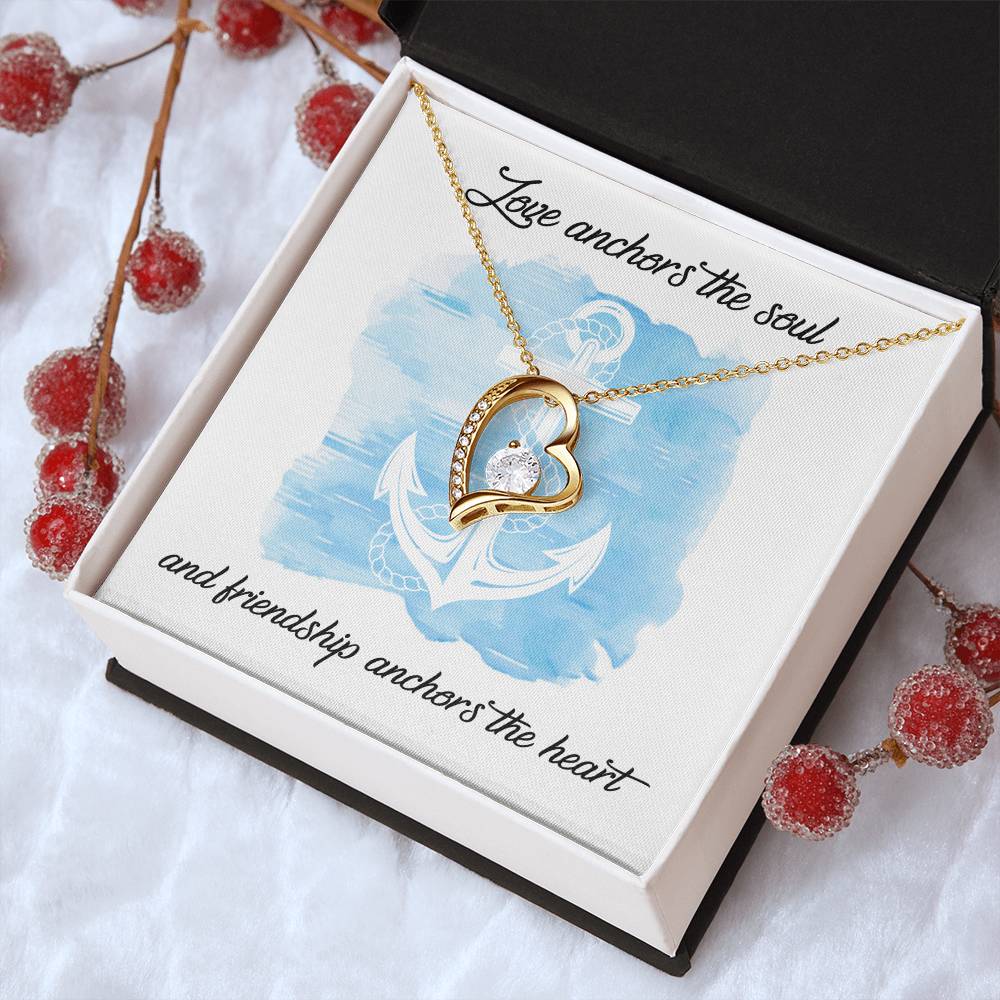 Best Friend Gift Best Friend Necklace Best Friend Distance Gifts Best Friend Birthday Gift To My Best Friend Hearts Necklace 1 Forever Love Necklace