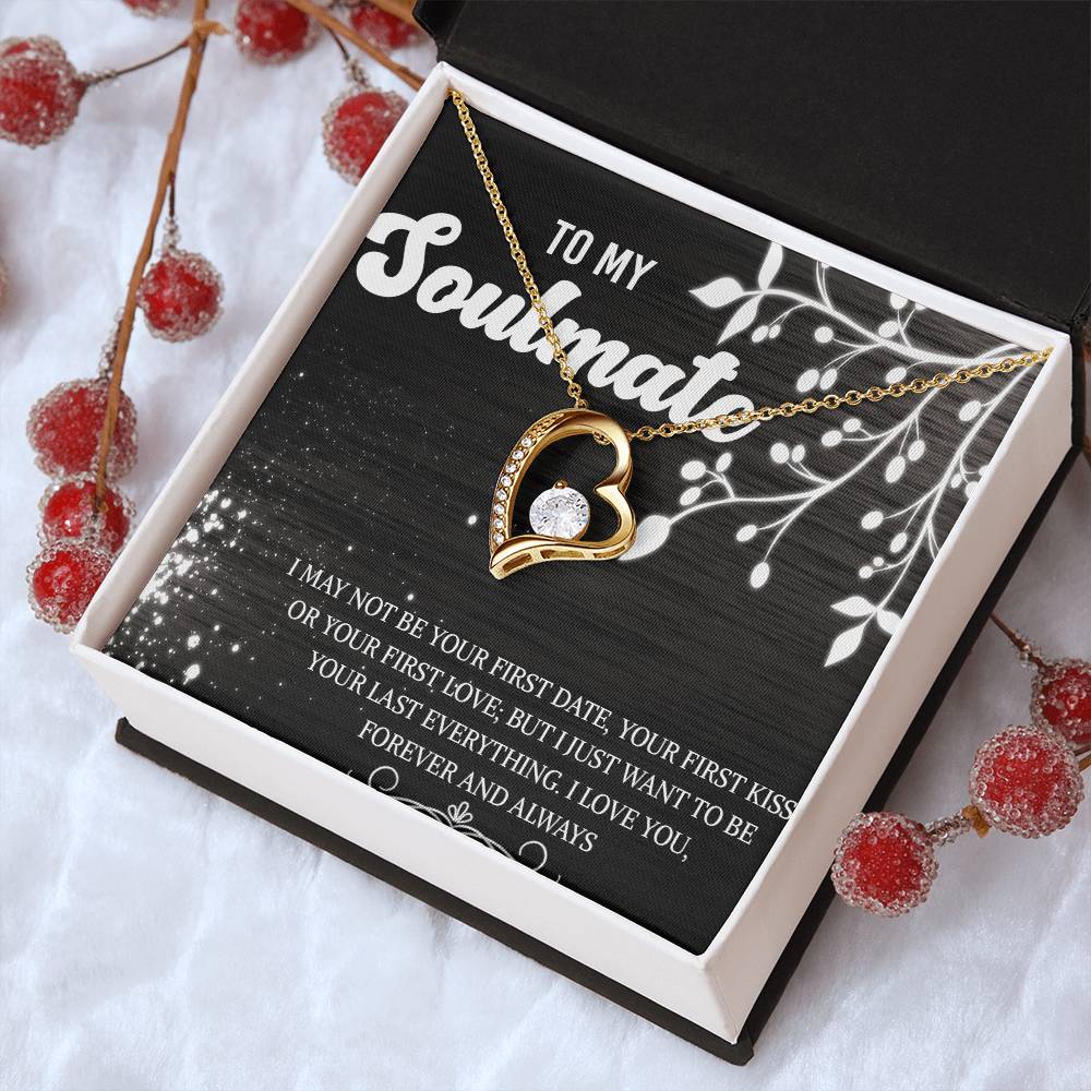 To My Soulmate Necklace Necklace For Girlfriend From Boyfriend My Soulmate Wedding Gift Girlfriend Necklace Gift Girlfriend Jewelry Forever Love Necklace