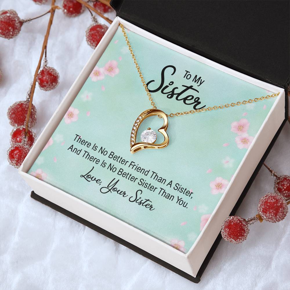 To My Sister On Her Wedding Day Necklace Wedding Gift Sister Gift Sister Wedding Day Gift Forever Love Necklace
