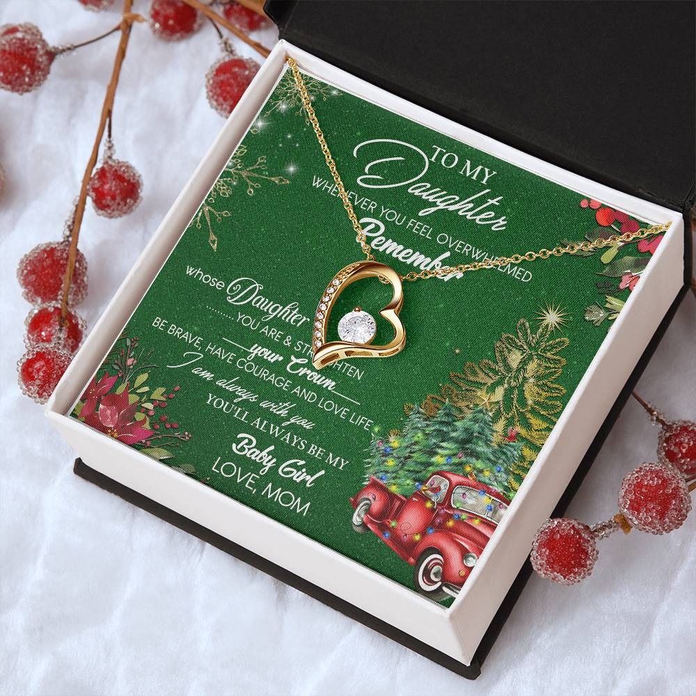 To My Daughter Necklace From Mom Gift For Daughter From Mom Birthday Gift Daughter Graduation Gift Daughter Birthday Gift From Forever Love Necklace