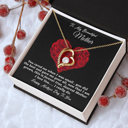 To My Beautiful Mother Forever Love Necklace