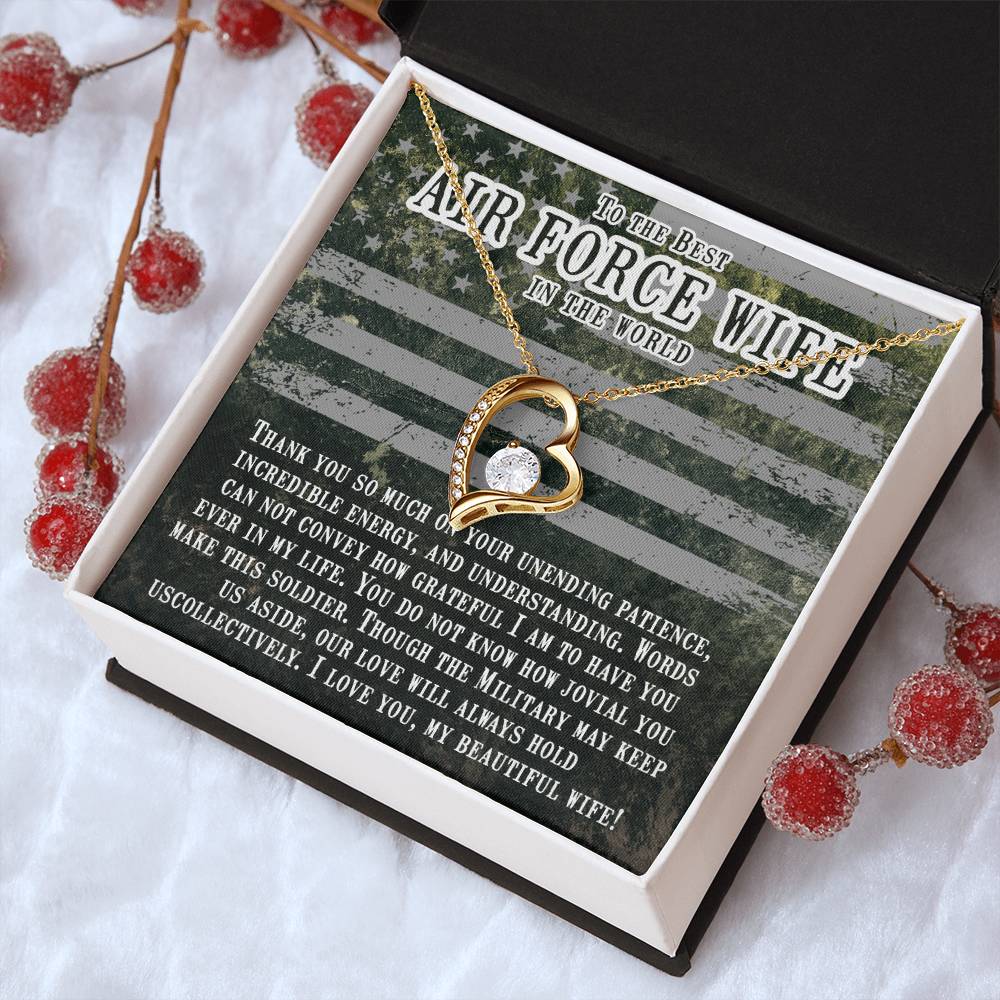 Best Air Force Wife Forever Love Necklace