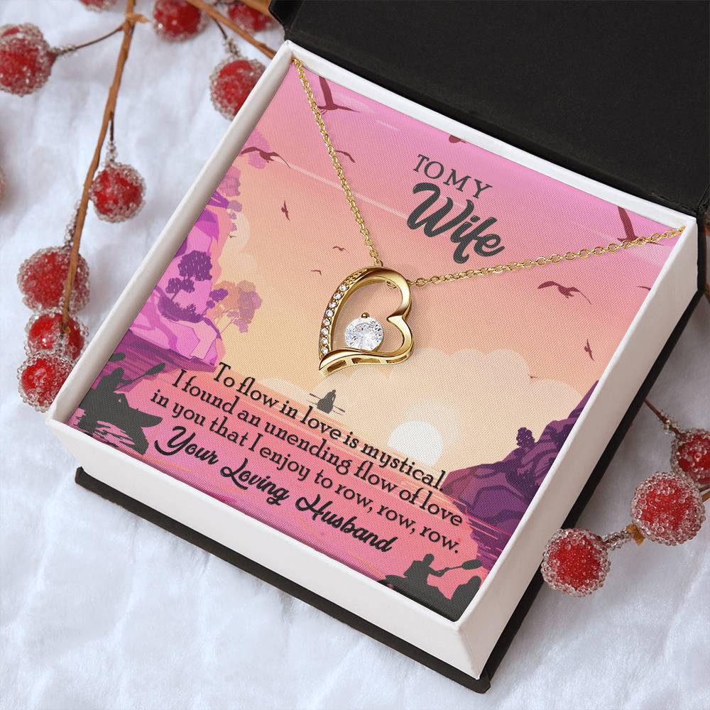 To My Wife Diamond Necklace Anniversary Gift For Wife Gift For Wife Necklace For Wife Birthday Gift For Wife Diamond Necklace For Forever Love Necklace