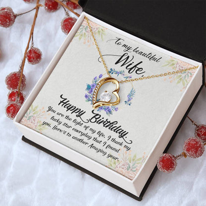 Husband To Wife - The Light Of My Life - Forever Love Necklace Forever Love Necklace