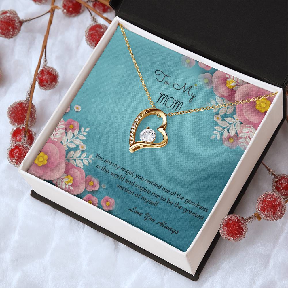 To My Mom Love You Always 925 Sterling Silver Pendant 1 Forever Love Necklace