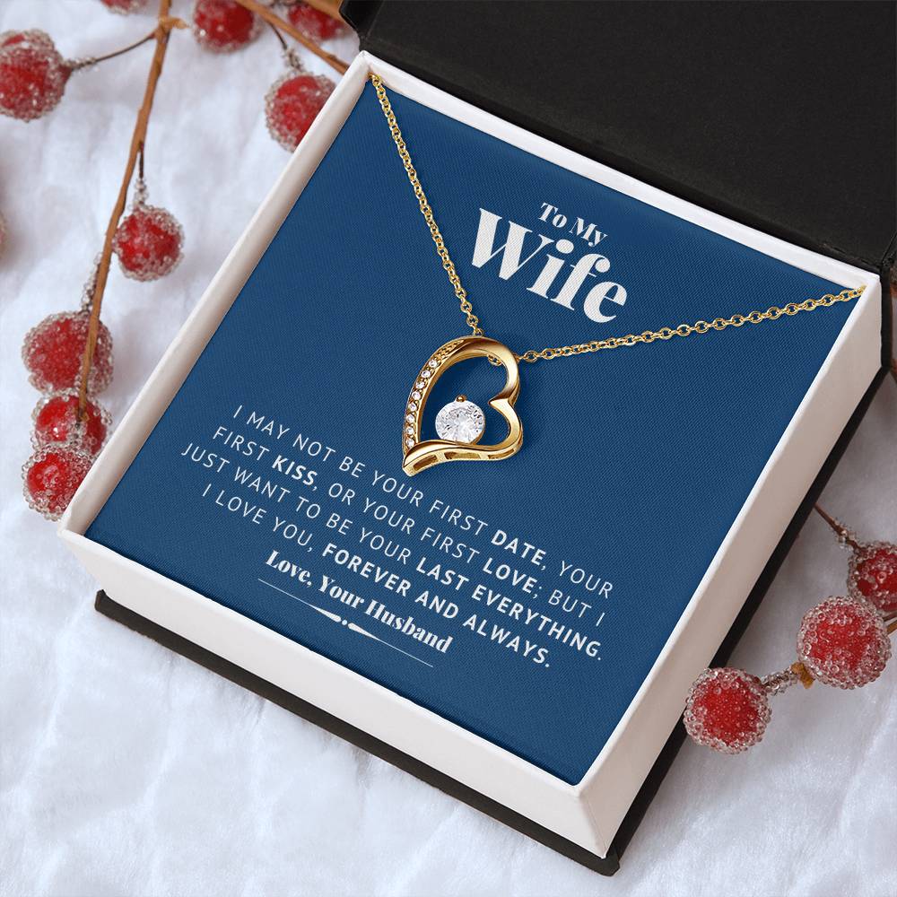 To My Wife Necklace Anniversary Gift For Wife Birthday Gift For Wife Gift For Wife Necklace For Wife Romantic Valentines Gift For Forever Love Necklace