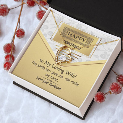 Anniversary Heart Locket Necklace Customize Anniversary Necklace Jewelry Gifts For Wife Anniversary Forever Love Necklace