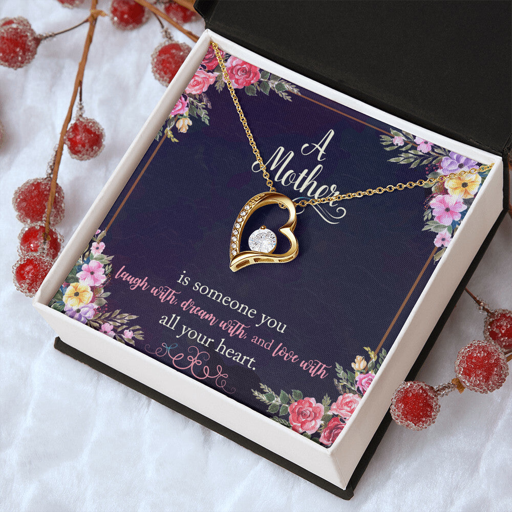 Gift For Mom With Message Card 1 Forever Love Necklace