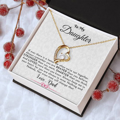 Gift For Daughter From Dad Daughter Father Necklace Daughter Gift From Dad To My Daughter Daughters Birthday Unique Grown Up Forever Love Necklace