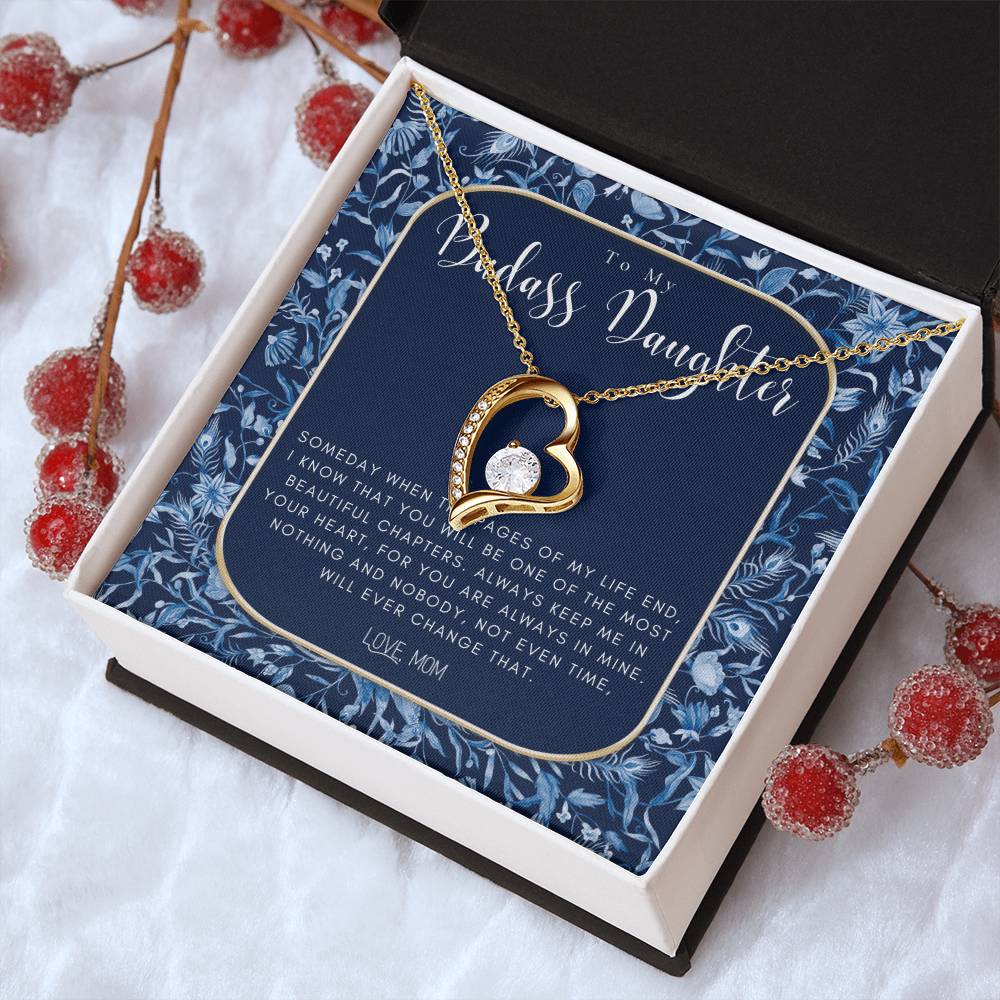 Badass Daughter Gift To My Daughter Necklace From Mom Grown Up Daughter Gift From Mom Gift For Daughter From Mom Forever Love Necklace