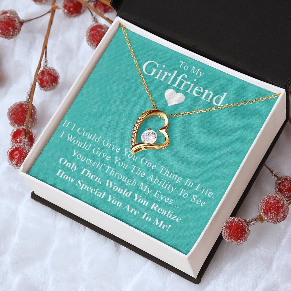 To My Girlfriend 3 Forever Love Necklace