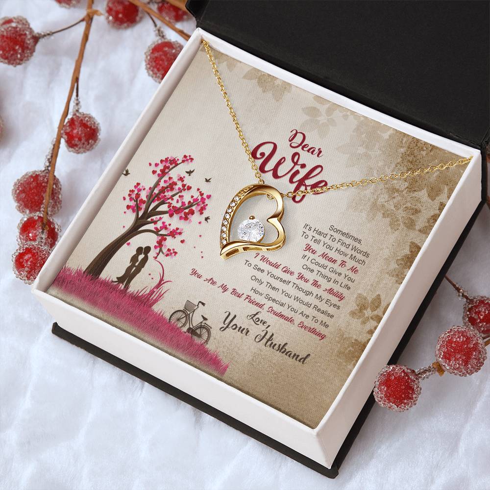 To My Wife Forever Love Necklace
