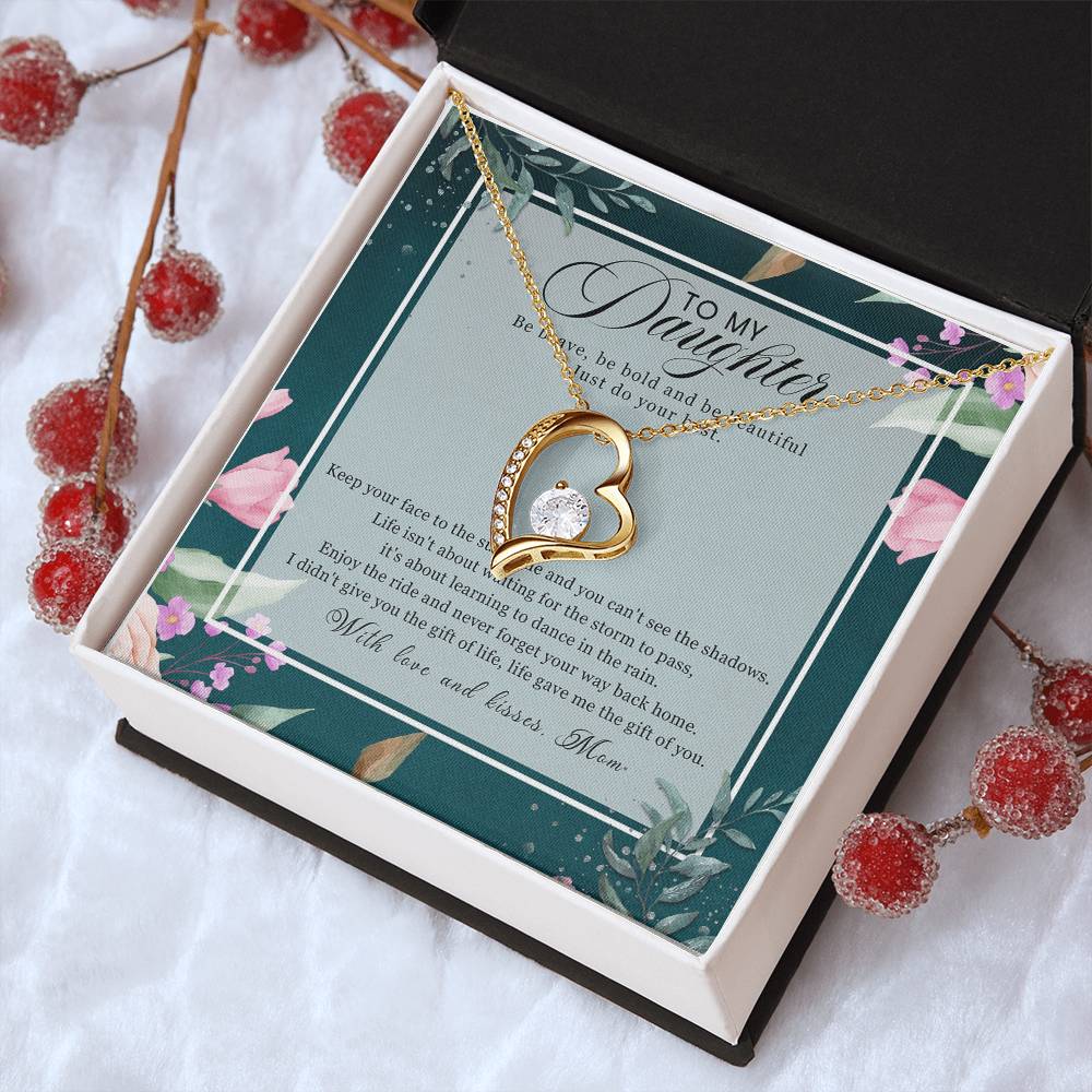 Gift For Daughter From Dad Daughter Father Necklace Daughter Gift From Dad To My Daughter Daughters Birthday Forever Love Necklace