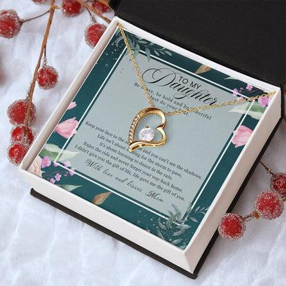 Gift For Daughter From Dad Daughter Father Necklace Daughter Gift From Dad To My Daughter Daughters Birthday Forever Love Necklace